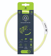 M-Pets FLASH LED rechargeable light-up collar green M - Dog Collar