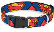 Buckle-down Resistant dog collar with plastic buckle, regular, size M, Superman - Dog Collar