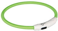 Trixie LED USB L-XL 65 cm zelený - Obojek pro psy