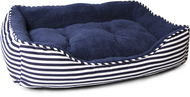 Petproducts Pelech pruhovaný modro bílý 75 × 54 cm - Pelíšek