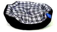 Petproducts Checkered Bed Black and White 57 × 52cm - Pet Bed