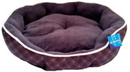 Petproducts Pelech kostkovaný hnědý 57 × 52 cm - Pelíšek