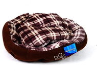 Petproducts Lair with Paw Brown 45 × 40cm - Pet Bed