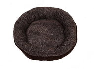 Petproducts Pelech kulatý hnědý 53 × 53 × 10 cm - Pelíšek