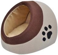 Shumee Warm Cat Bed, Fleece Brown L - Pet Bed