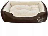 Shumee  Oxford Comfortable Bed with Padded Pillow Brown S - Bed