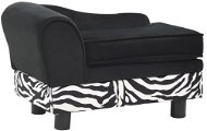 Shumee Sofa for Dogs, Plush, Black 57 × 34 × 36cm - Bed