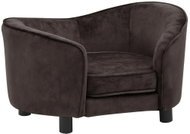 Shumee Sofa for Dogs Plush Brown 69 × 49 × 40cm - Pet Bed