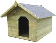 Záhradná psia búda s otváracou strechou impregnovaná borovica 105,5 × 123,5 × 85 cm - Búda pre psa