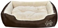 Shumee Comfort Bed Oxford with Padded Pillow Brown XXL - Bed