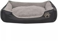 Shumee Comfort Bed Oxford with Padded Cushion, Black - Bed