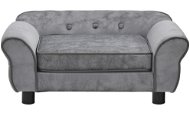 Shumee Dog Sofa Plush Grey 72 × 45 × 30cm - Bed