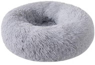 Petproducts fluffy bed light grey 60×60×24 cm - Pet Bed