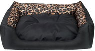 Argi Rectangular dog bed with cushion black with pattern 78 × 64 × 19 cm - Pet Bed
