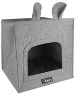 Let's Sleep Cave Cube grey - Pet Bed
