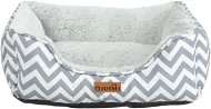 Qiushi pelíšek pro psy šedo - bílý S 50 × 40 × 15 cm - Bed