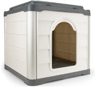 Búda pre psa Loboo Domček pre psov a mačky Smartkave cube antracit s rovnou strechou 76,5 × 66 × 66,5 cm - Bouda pro psa