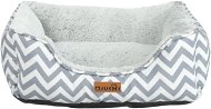 Qiushi pelíšek pro psy šedo - bílý XXL 105 × 80 × 23 cm - Bed