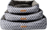 Qiushi bedding brown and white Moroccan pattern L - Pet Bed