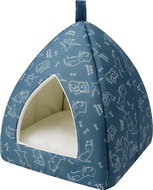 Qiushi cat house with bed turquoise - Pet Bed