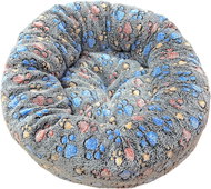 Annam round furry bed dark grey coloured paws L 70 × 22 cm - Pet Bed