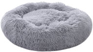 Annam round bed with long fur grey 50 × 50 cm - Pet Bed