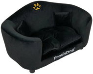 FreshDog Black Velvet 68,5 × 40,5 × 40 cm - Pet Bed