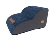 Qiushi Fabric Pet Stairs, Grey/Blue, S - Steps for Dogs