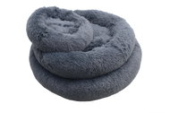 Qiushi fekhely, kerek, 60 cm, plüss, sötétkék - Fekhely