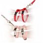DUVO+ Love Harness with Leash for Cats Mix of Colours 20-35 × 1cm × 125cm - Harness