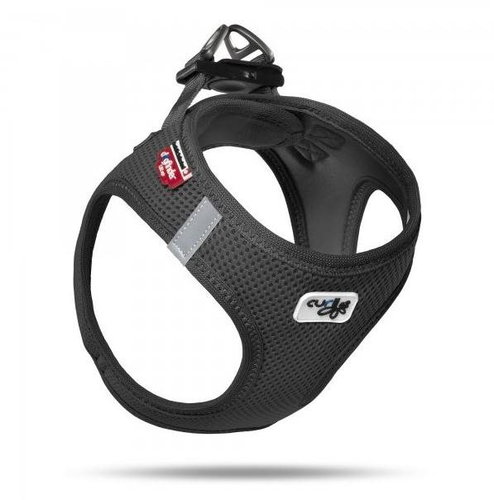 Pet Amour Curli Plush Vest Air-Mesh Black S - Harness - Main image