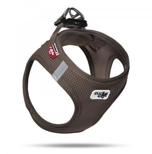 Pet Amour Curli Plush Vest Air-Mesh Brown S - Harness - Main image