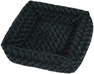 Olala Pets Cube Fuzzy, 53 × 53cm, Black - Bed
