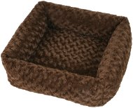 Bed Olala Pets Cube Fuzzy, 53 × 53cm, Brown - Pelíšek