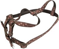 Olala Pets Dog Harness, Paws 20mm × 44 - 72cm - Brown - Harness