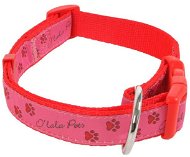 Olala Pets paw collar 25 mm x 40-66 cm, pink - Dog Collar