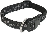 Dog Collar Olala Pets paw collar 25 mm x 40-66 cm, gray - Obojek pro psy