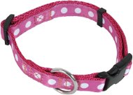 Obojok pre psa Olala Pets obojok Dotty 15 mm × 30–50 cm, ružový - Obojek pro psy