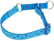Olala Pets obojok polosťahovací labky 25 mm × 38 – 62 cm, modrý - Obojok pre psa