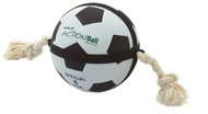 KARLIE-Flamingo Action Ball, White/Black, 22cm - Dog Toy Ball