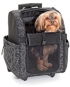 Karlie-Flamingo SMART TROLLEY Crate, Black, 32 x 29 x 52cm - Dog Carrier Backpack