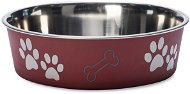 Karlie-Flamingo Stainless-steel Bowl with Plastic Sheath, Red, 23cm, 2200ml - Dog Bowl