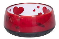 Karlie-Flamingo Plastic Heart Bowl 300ml - Dog Bowl