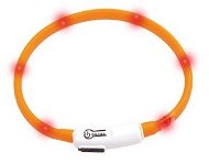 Karlie-Flamingo LED Lighting Collar for Cats Orange Circumference of 20-35cm - Cat Collar