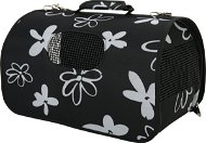 Zolux Flower Travel Bag L, black 25 x 51 x 33cm - Carrier Bag for Pets