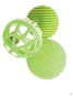 Zolux Cat Toy Set of Balls 3pcs 4cm Green - Cat Toy