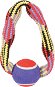 Zolux TENNIS BALL ROPE Ring 23cm - Dog Toy