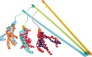 Cat Toy Rod Ribbon Fishing Mix Colour Zolux - Hračka pro kočky