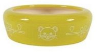 Zolux  Ceramic Bowl,350ml, Yellow - Cat Bowl