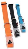 Zolux SILICONE Light Dog Collar, Shining Blue 20mm/38-50cm - Dog Collar